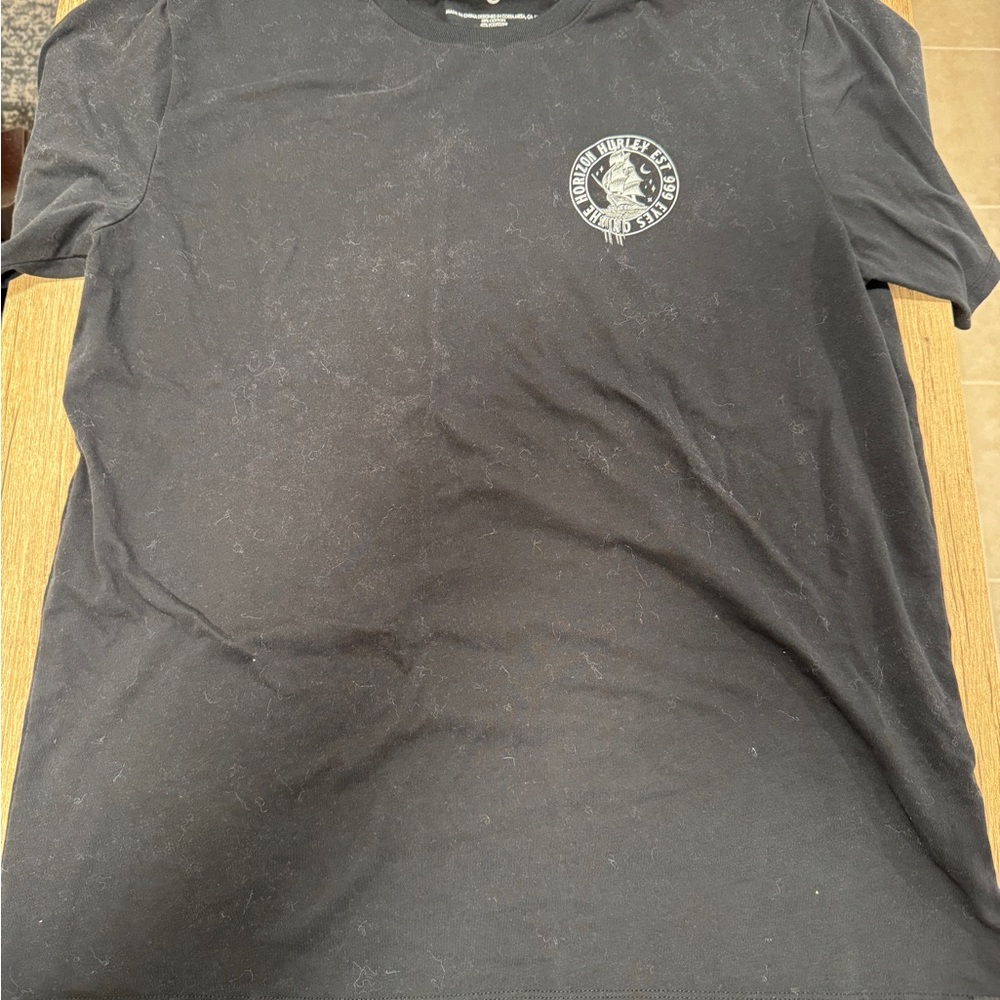 Hurley Black Short Sleeve Tee with Graphic